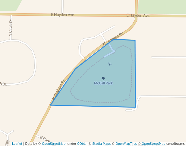walking in McCall Park map in Hayden Lake