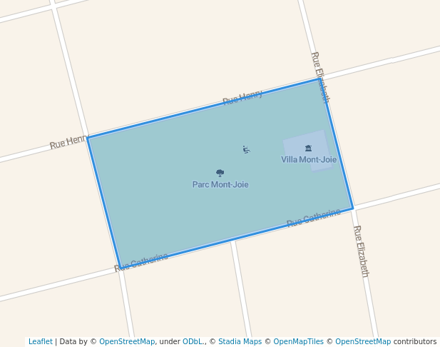 walking in Parc Mont-Joie map in Lachute