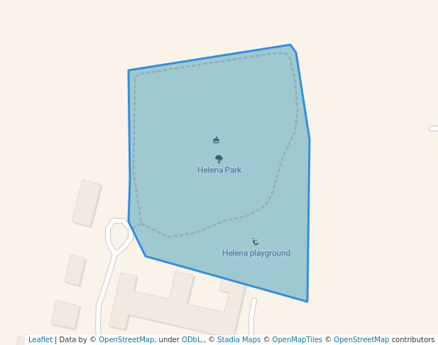 walking in Helena Park map in Timberlake