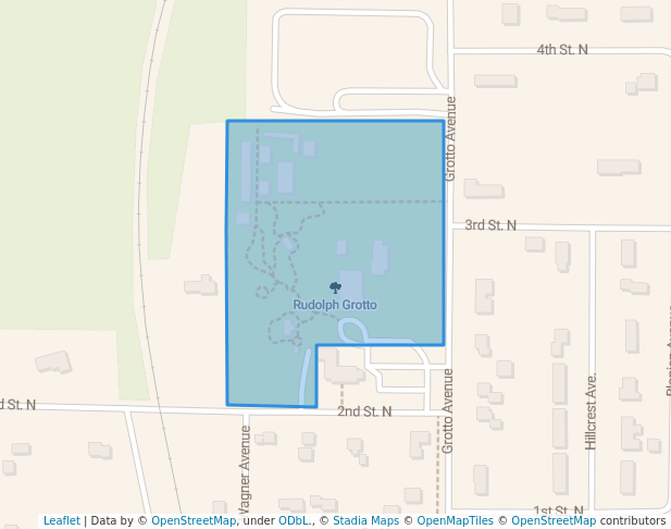 walking in Rudolph Grotto map in Rudolph