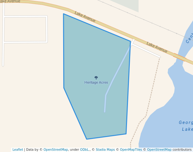 walking in Heritage Acres map in Fairmont