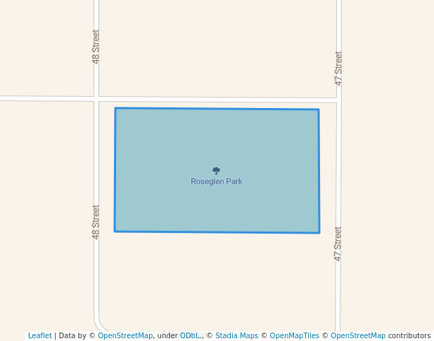 walking in Roseglen Park map in Bon Accord