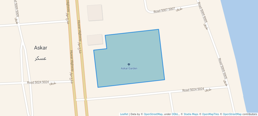 walking in Askar Garden map in Askar