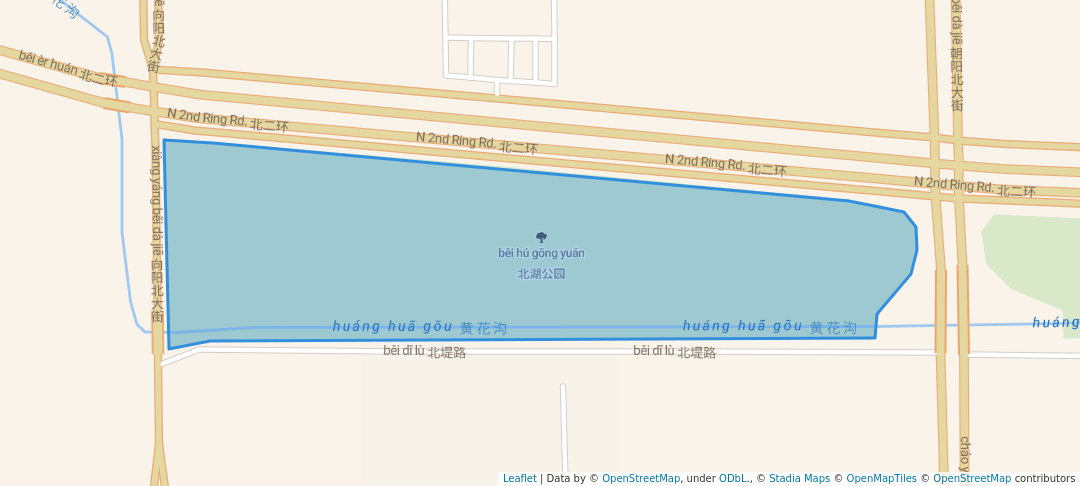 walking in 北湖公园 map in Bao Ding Shi