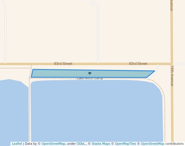 walking in Lake North Camp map in Columbus