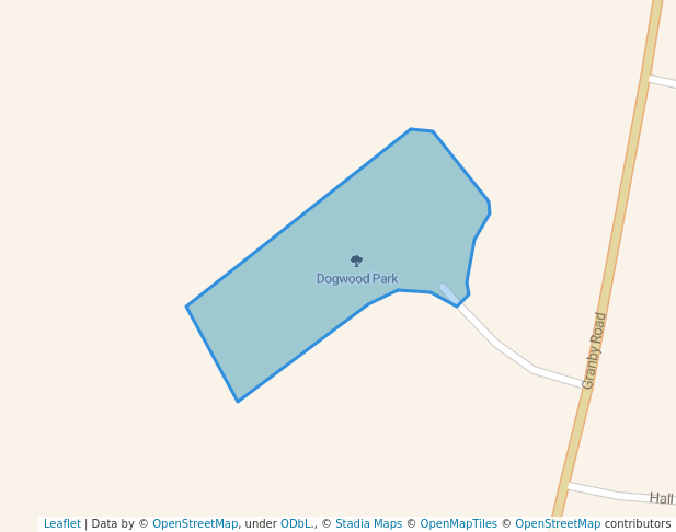 walking in Dogwood Park map in Kingsport