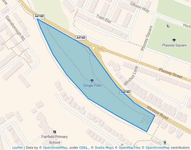 walking in Dingle Park map in Penarth