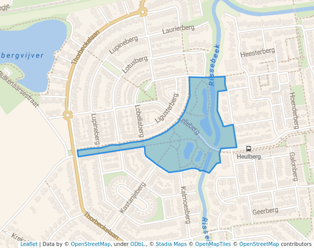 walking in Tolberg park map in Roosendaal