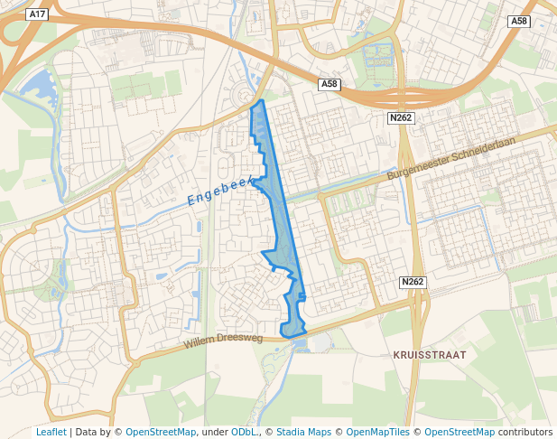 walking in Burgemeester Marijnenpark map in Roosendaal