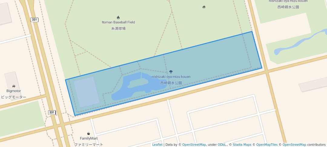 walking in 西崎親水公園 map in Itoman