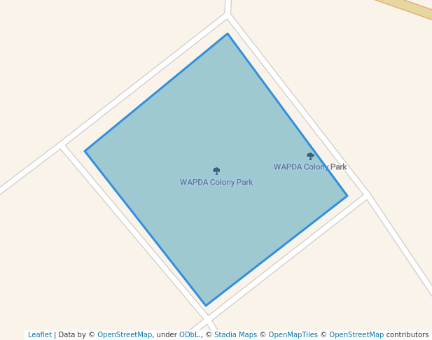 walking in WAPDA Colony Park map in Hyderabad