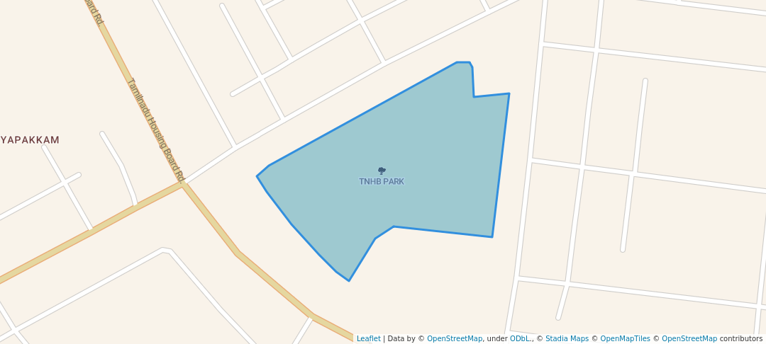 walking in TNHB PARK map in Chennai