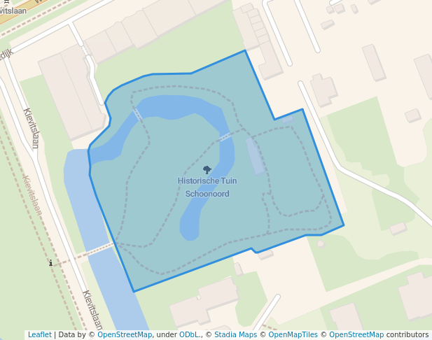 walking in Historische Tuin Schoonoord map in Rotterdam