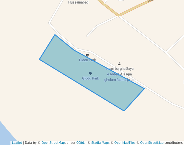 walking in Giddu Park map in Hyderabad