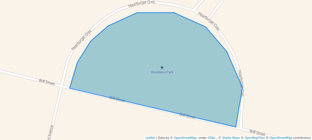 walking in Westdene Park map in Bloemfontein