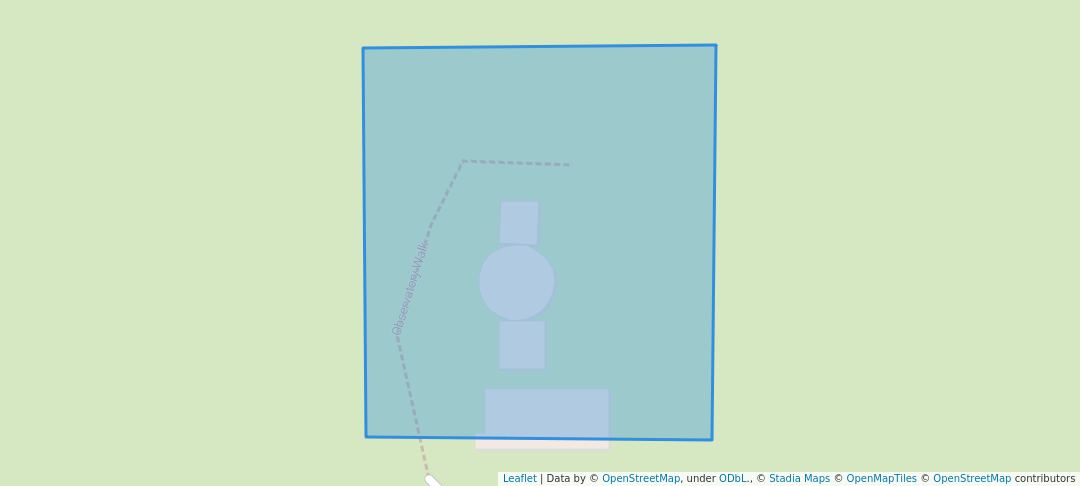 walking in Lamont-Hussey Park map in Bloemfontein