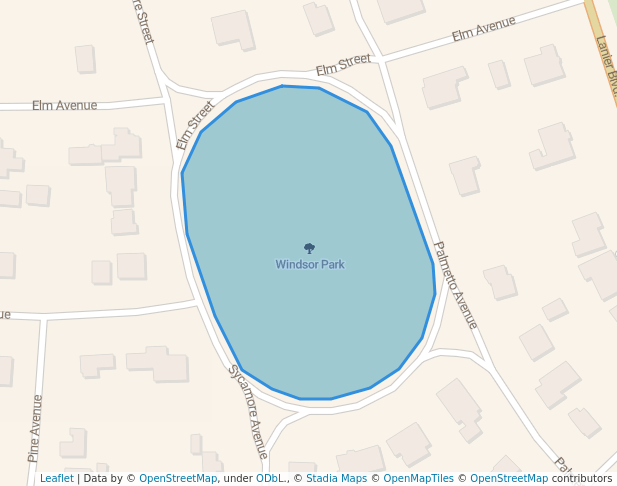 walking in Windsor Park map in Brunswick