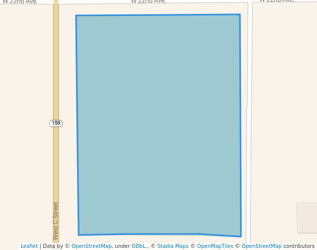 walking in City Park map in Torrington