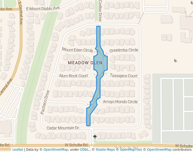 walking in Florence Stevens Park map in Tracy