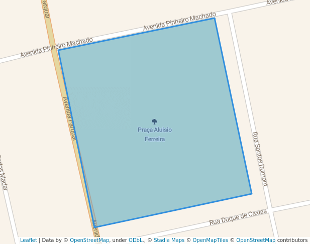 walking in Praça Aluisio Ferreira map in Porto Velho