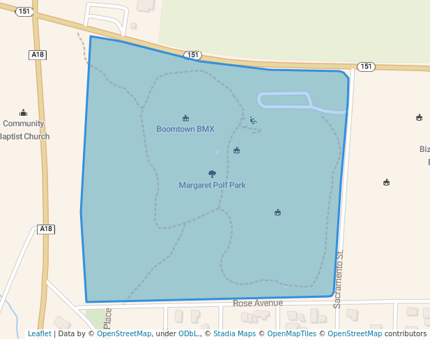 walking in Margaret Polf Park map in Shasta Lake
