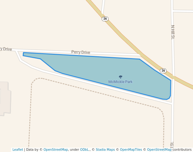 walking in McMickle Park map in Ellaville