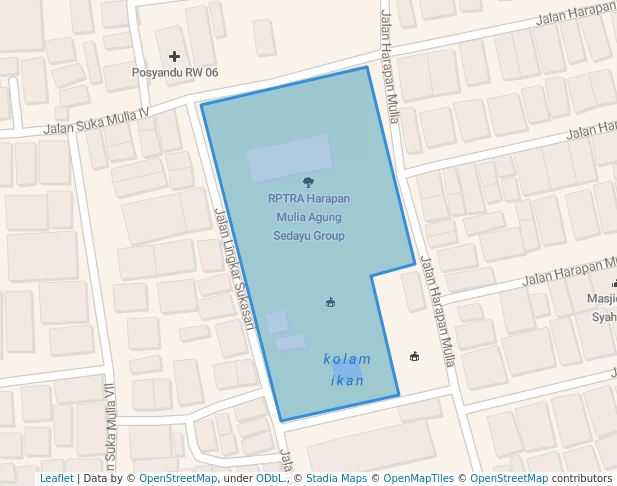 RPTRA Harapan Mulia Agung Sedayu Group in Jakarta | Map and Routes