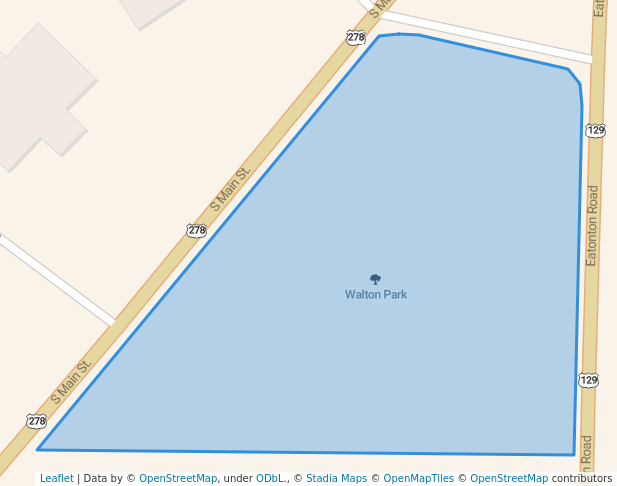 walking in Walton Park map in Madison