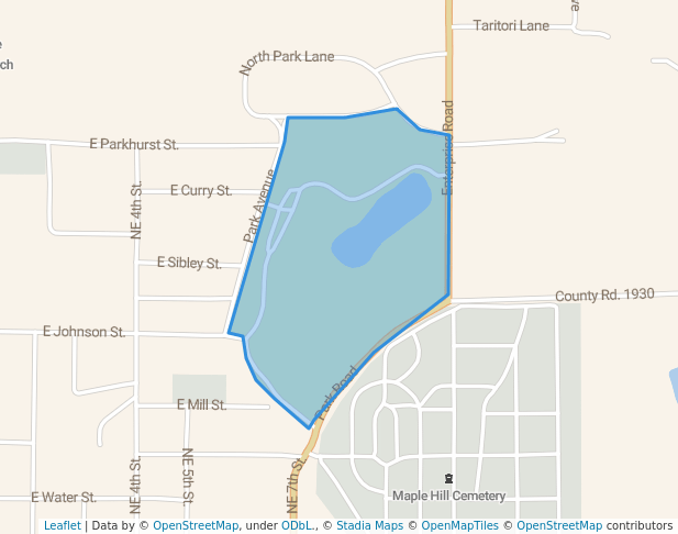 walking in Leo F French Memorial Park map in Fairfield