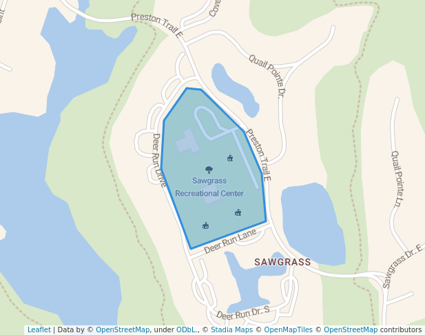 walking in Sawgrass Recreational Center map in Ponte Vedra Beach