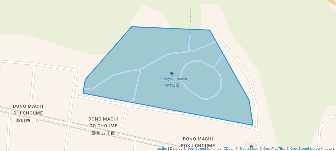 walking in 梅林公園 map in Gifu