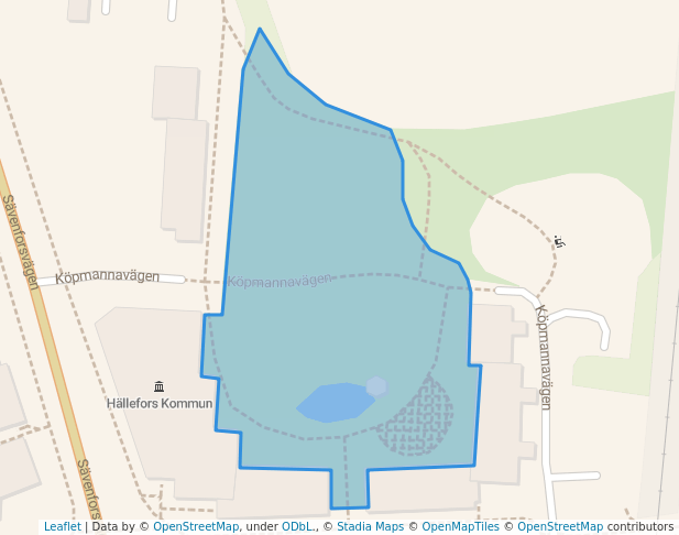walking in Mästarnas Park map in Hällefors