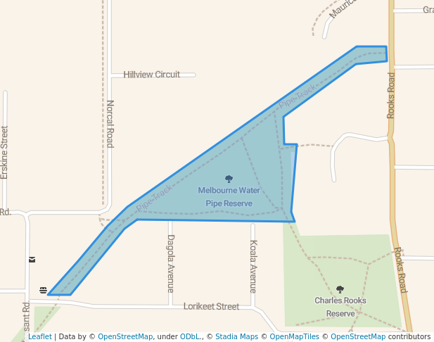 Melbourne Water Pipe Reserve