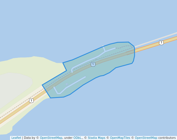 walking in Veterans Memorial Park map in Big Pine Key