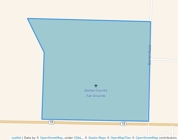 walking in Benton Country Fair Grounds map in Bentonville