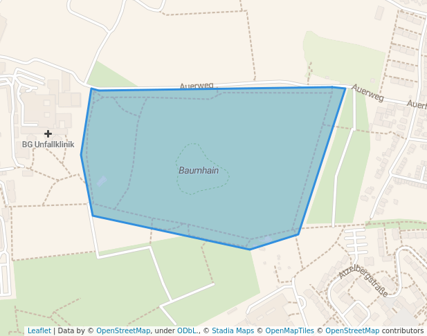 walking in Huthpark map in Frankfurt am Main