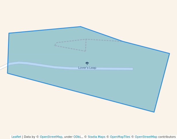 walking in Lover's Leap map in Hannibal