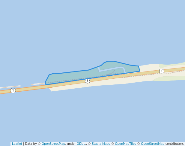 walking in Spanish Harbor Wayside Park map in Big Pine Key