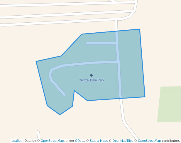 walking in Central Bike Park map in San Pedro Garza García