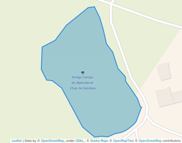 walking in Antigo Campo do Alpinista en Chan de Gándara map in Ponteareas