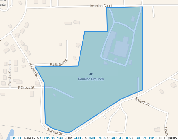 walking in Reunion Grounds map in Granbury