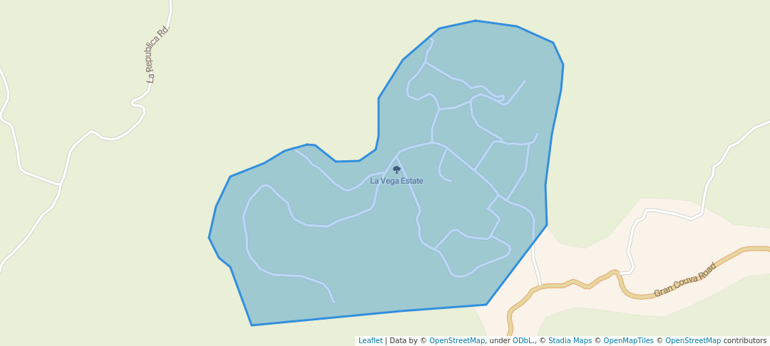 walking in La Vega Estate map in Preysal