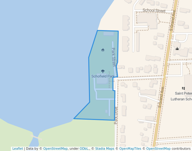 walking in Schofield Park map in Schofield
