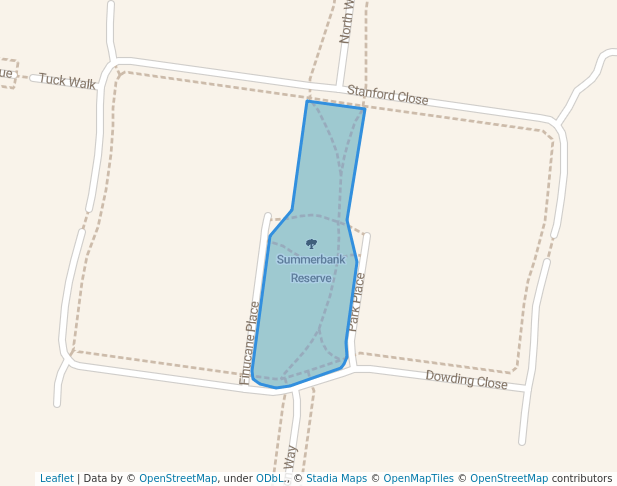 Summerbank Reserve in Fawkner | Map and Routes