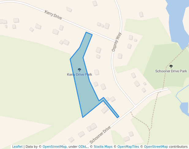 walking in Kerry Drive Park map in Lawrencetown