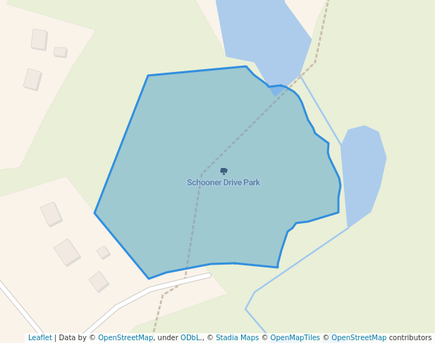 walking in Schooner Drive Park map in Lawrencetown