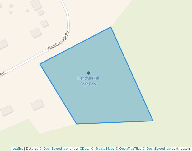 walking in Flandrum Hill Road Park map in Cow Bay