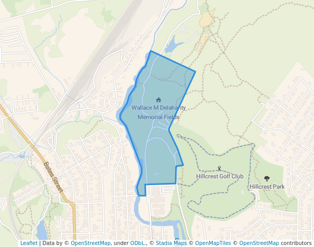 walking in Katahdin Pride Park map in Millinocket