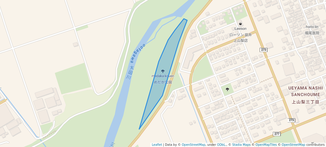 walking in めだか公園 map in Fukuroi