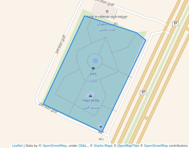 walking in پارک map in Jowkar